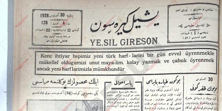 30 Ağustos 1928 – Sayı 128