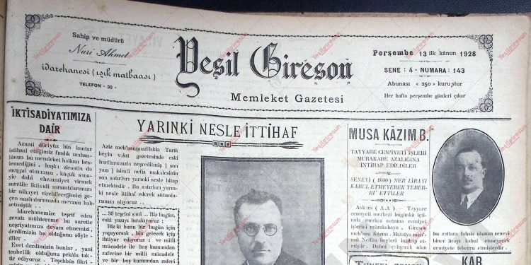 13 Aralık 1928 – Sayı 143