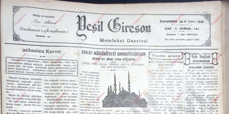 20 Aralık 1928 – Sayı 144