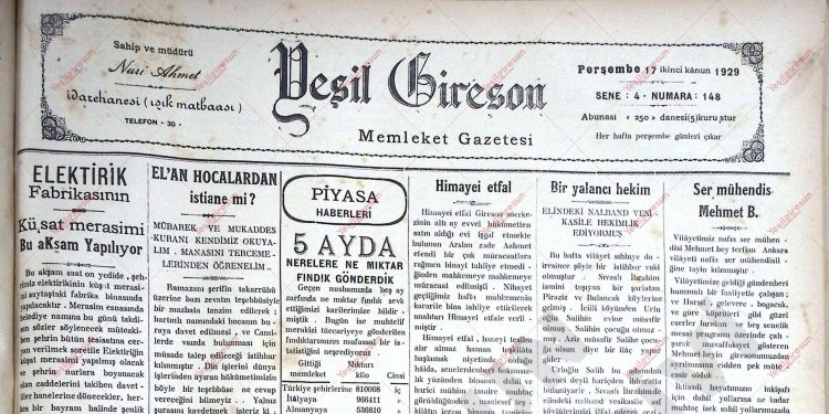 17 Ocak 1929 – Sayı 148