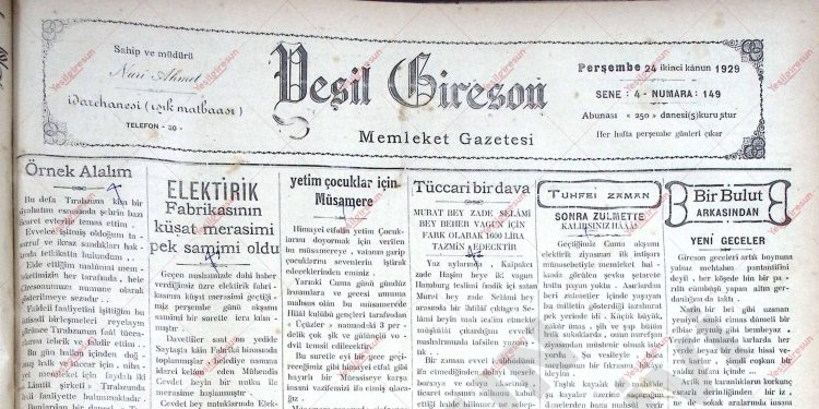 24 Ocak 1929 – Sayı 149