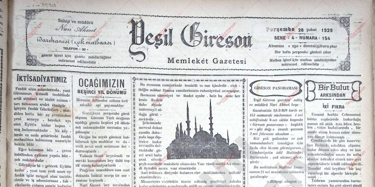28 Şubat 1929 – Sayı 154