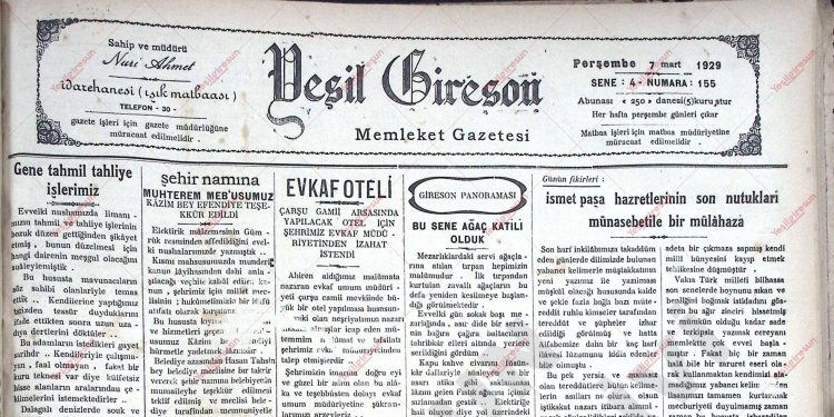 7 Mart 1929 – Sayı 155