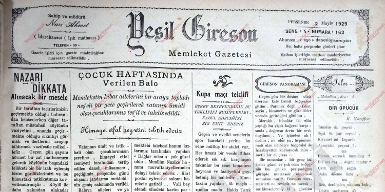 2 Mayıs 1929 – Sayı 162