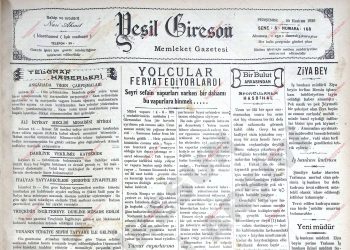 20 Haziran 1929 – Sayı 168