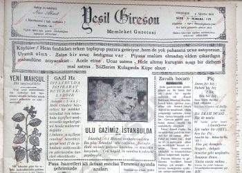 8 Ağustos 1929 – Sayı 175