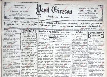 22 Ağustos 1929 – Sayı 177