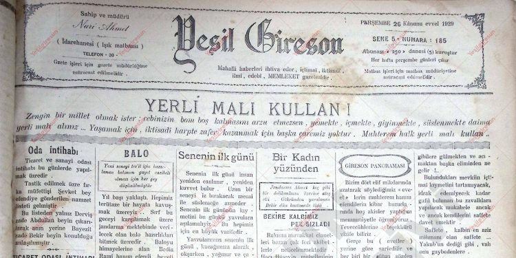 26 Aralık 1929 – Sayı 185