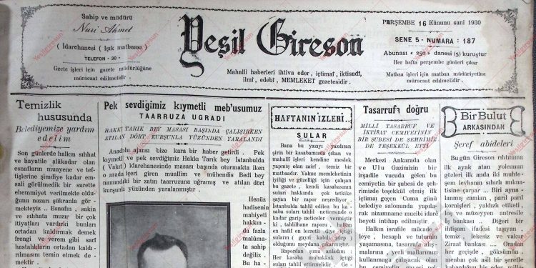 16 Ocak 1930 – Sayı 187