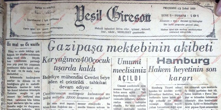 13 Şubat 1930 – Sayı 191