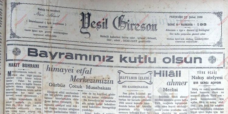 27 Şubat 1930 – Sayı 193