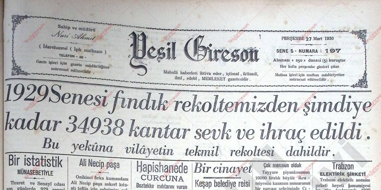 27 Mart 1930 – Sayı 197