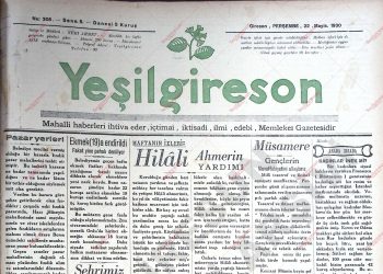 22 Mayıs 1930 – Sayı 205