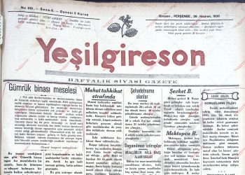 26 Haziran 1930 – Sayı 210
