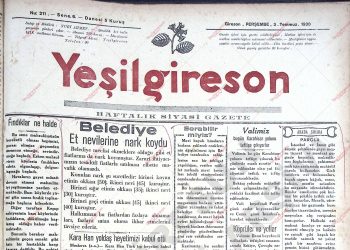 3 Temmuz 1930 – Sayı 211