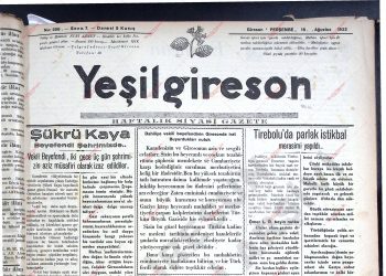 18 Ağustos 1932 – Sayı 256