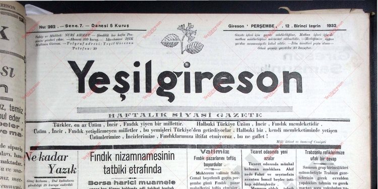 12 Ekim 1932 – Sayı 262