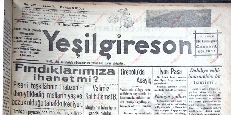 17 Kasım 1932 – Sayı 267