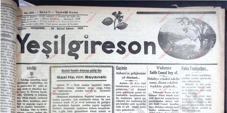 29 Aralık 1932 – Sayı 273
