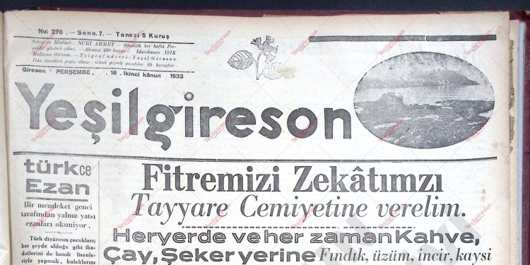 19 Ocak 1933 – Sayı 276