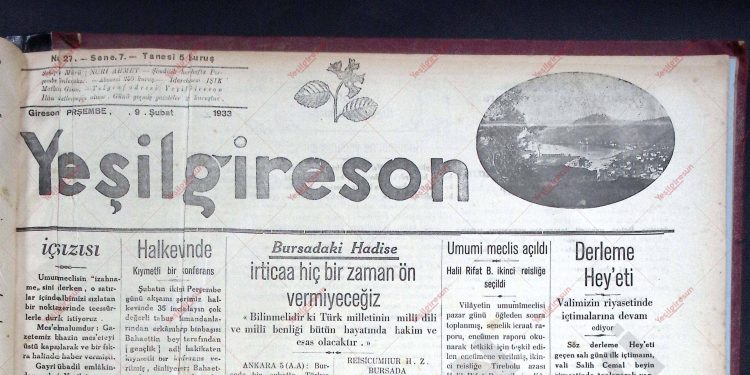 9 Şubat 1933 – Sayı 278