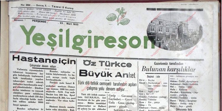 23 Mart 1933 – Sayı 284