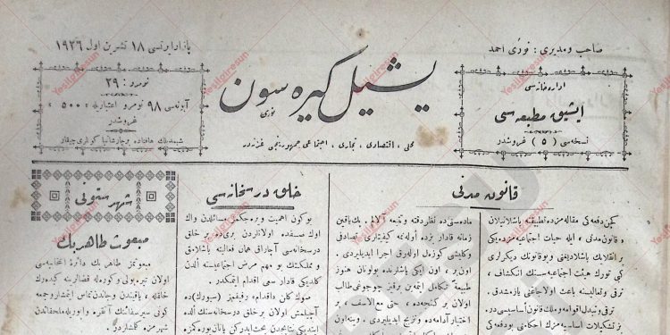 18 Ekim 1926 – Sayı 29