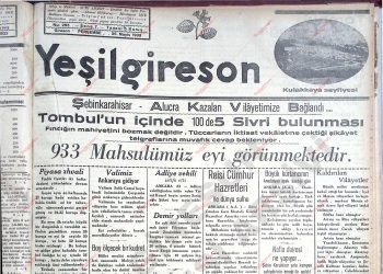 25 Mayıs 1933 – Sayı 293