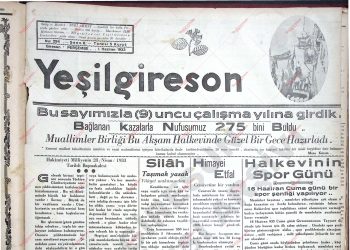 1 Haziran 1933 – Sayı 294
