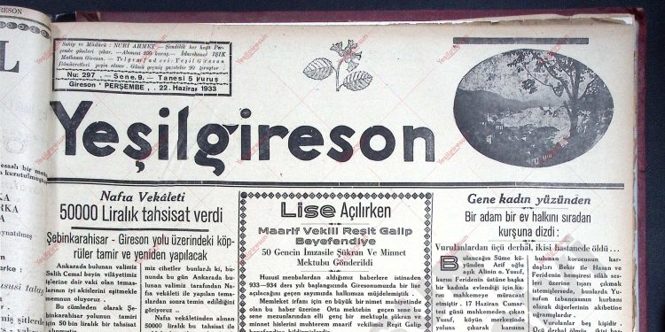 22 Haziran 1933 – Sayı 297