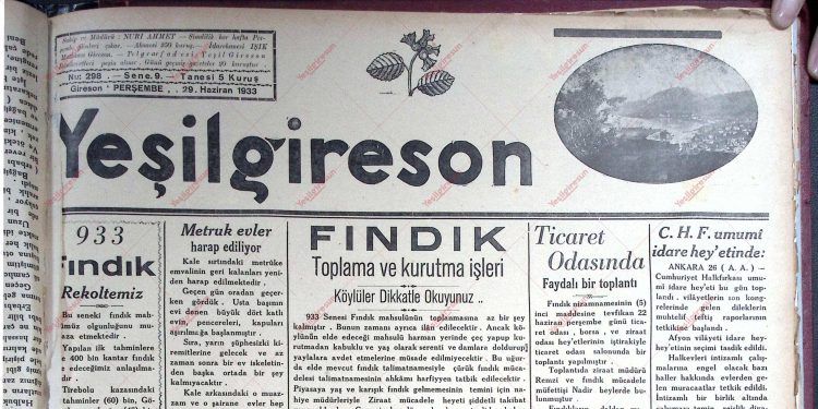 29 Haziran 1933 – Sayı 298