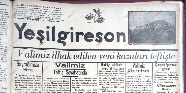 20 Temmuz 1933 – Sayı 301