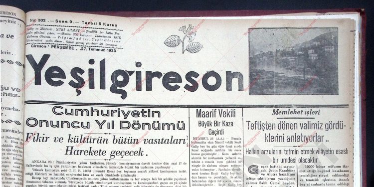 27 Temmuz 1933 – Sayı 302