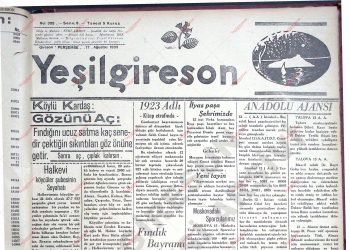 17 Ağustos 1933 – Sayı 305