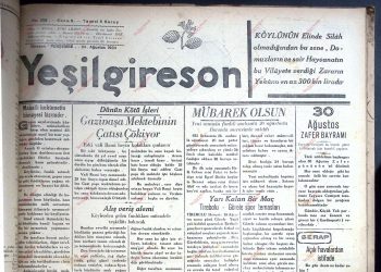 24 Ağustos 1933 – Sayı 306