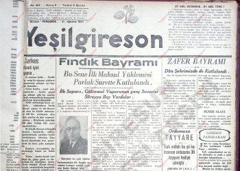 31 Ağustos 1933 – Sayı 307