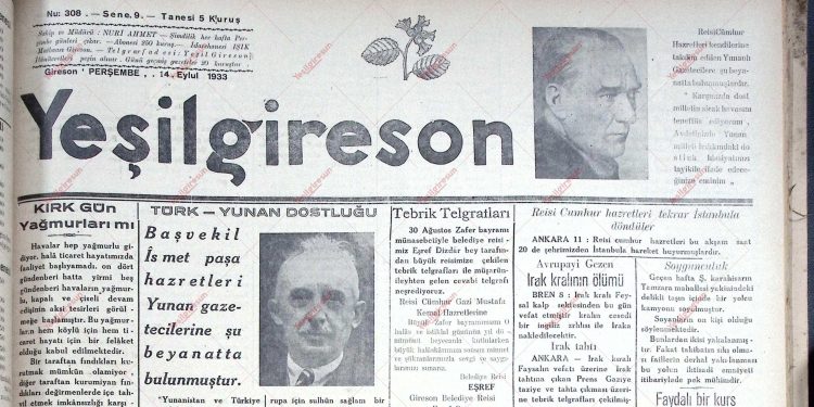 14 Eylül 1933 – Sayı 308