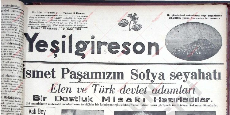 21 Eylül 1933 – Sayı 309