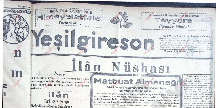 8 Mart 1934 – Sayı 328