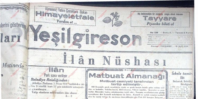 15 Mart 1934 – Sayı 329