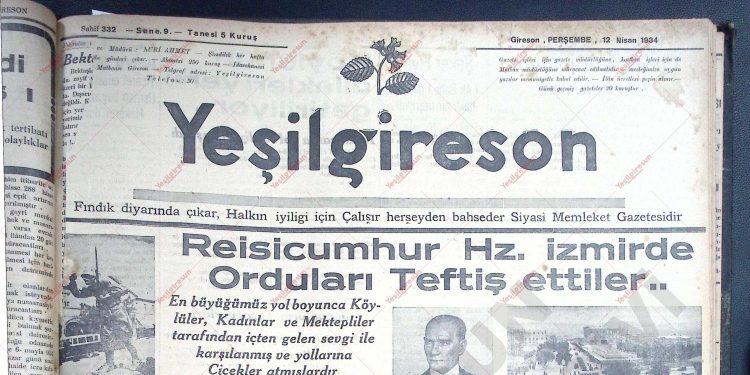 12 Nisan 1934 – Sayı 332