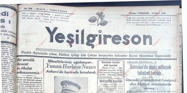 10 Mayıs 1934 – Sayı 336