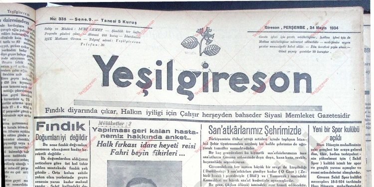 24 Mayıs 1934 – Sayı 338