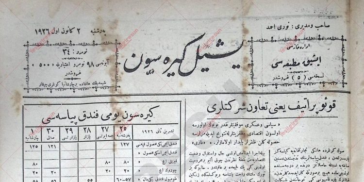 3 Aralık 1926 – Sayı 34