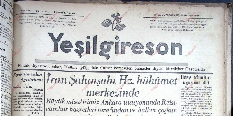 21 Haziran 1934 – Sayı 342