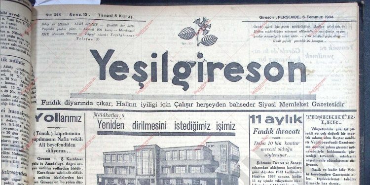 5 Temmuz 1934 – Sayı 344