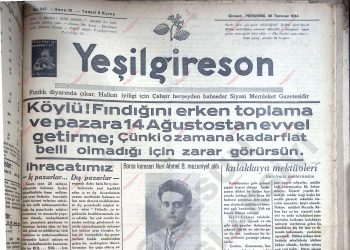 26 Temmuz 1934 – Sayı 347