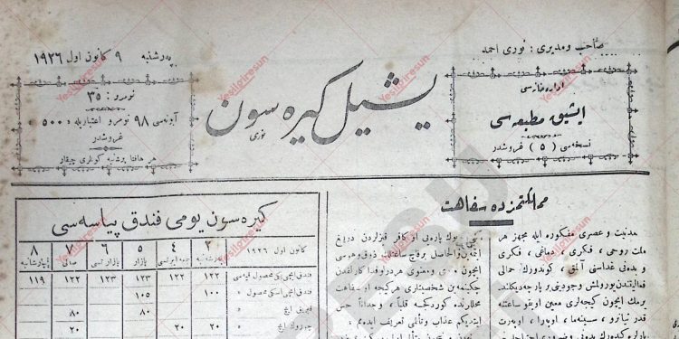 9 Aralık 1926 – Sayı 35