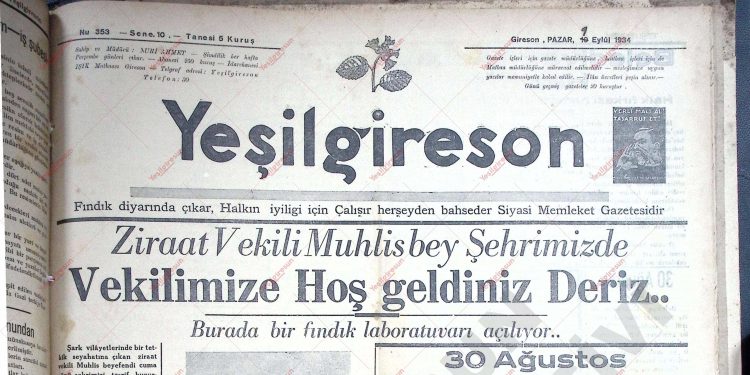 10 Eylül 1934 – Sayı 353
