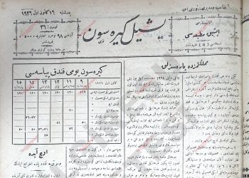 16 Aralık 1926 – Sayı 36
